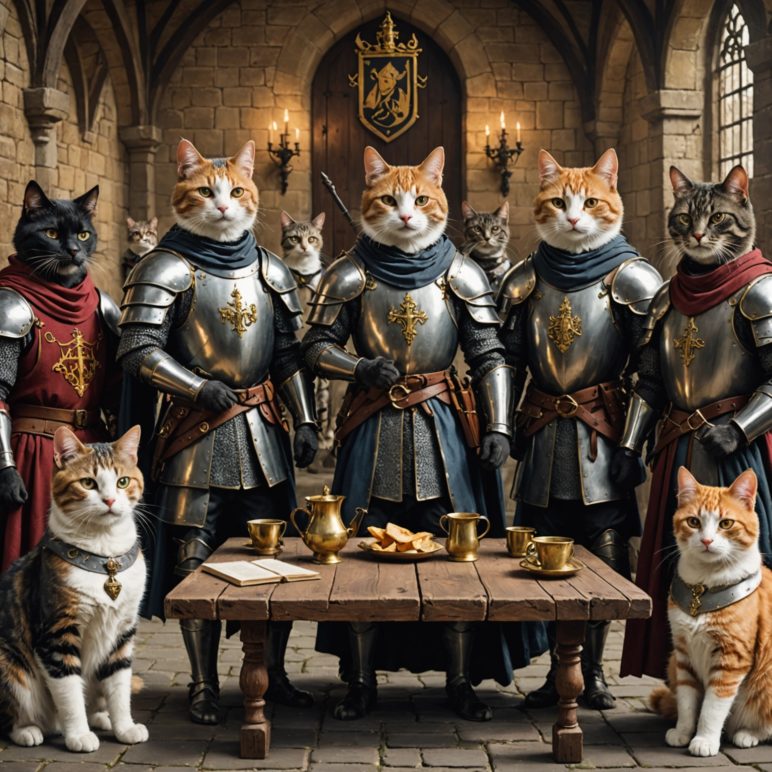 CATS IN ARMOR HOLD ROYAL COURT VIA ZOOM