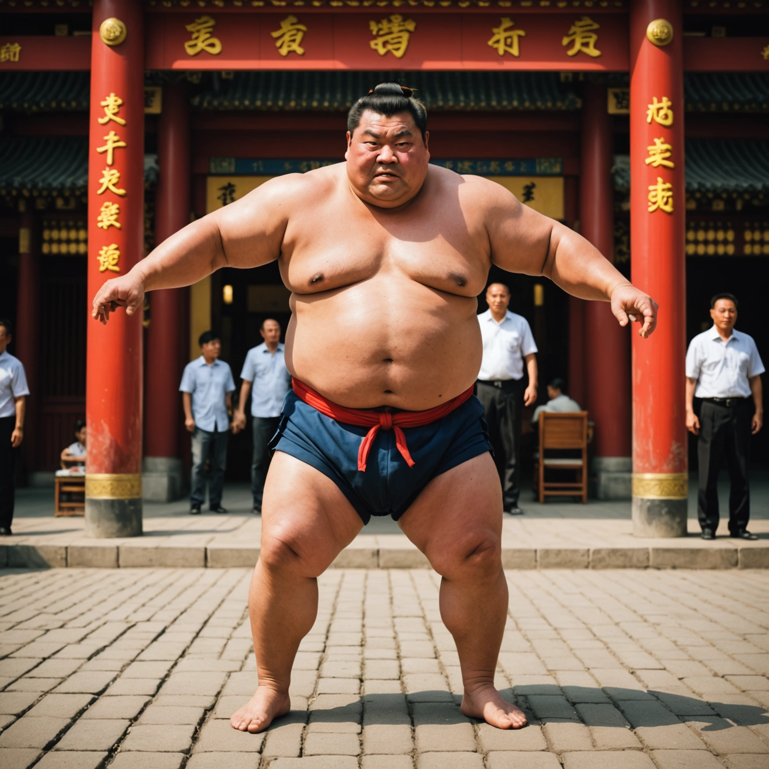 The Sumo Wrestlers Riddle in Tianjin