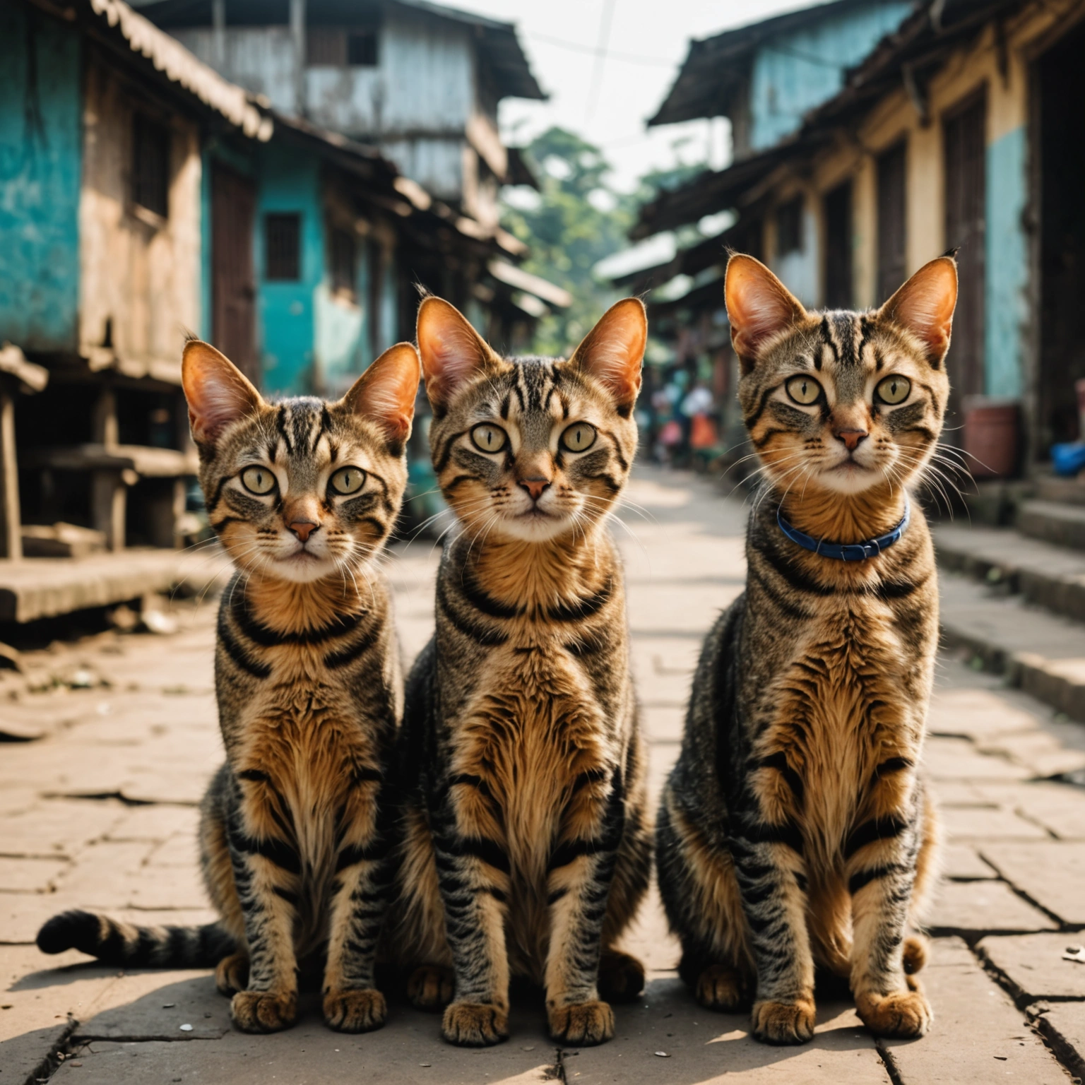 The Yangon Tale of Three Cats