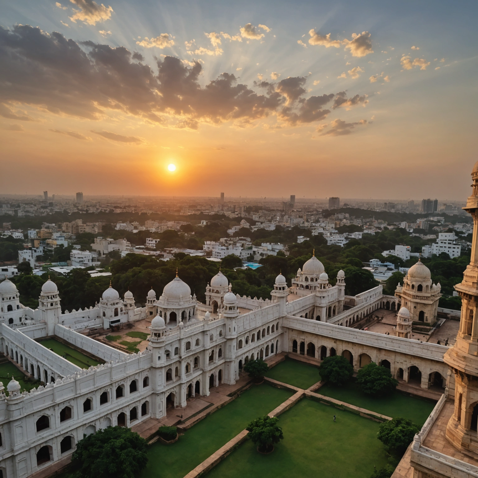 The Sunset of Hyderabad and the Unicorns Prayer