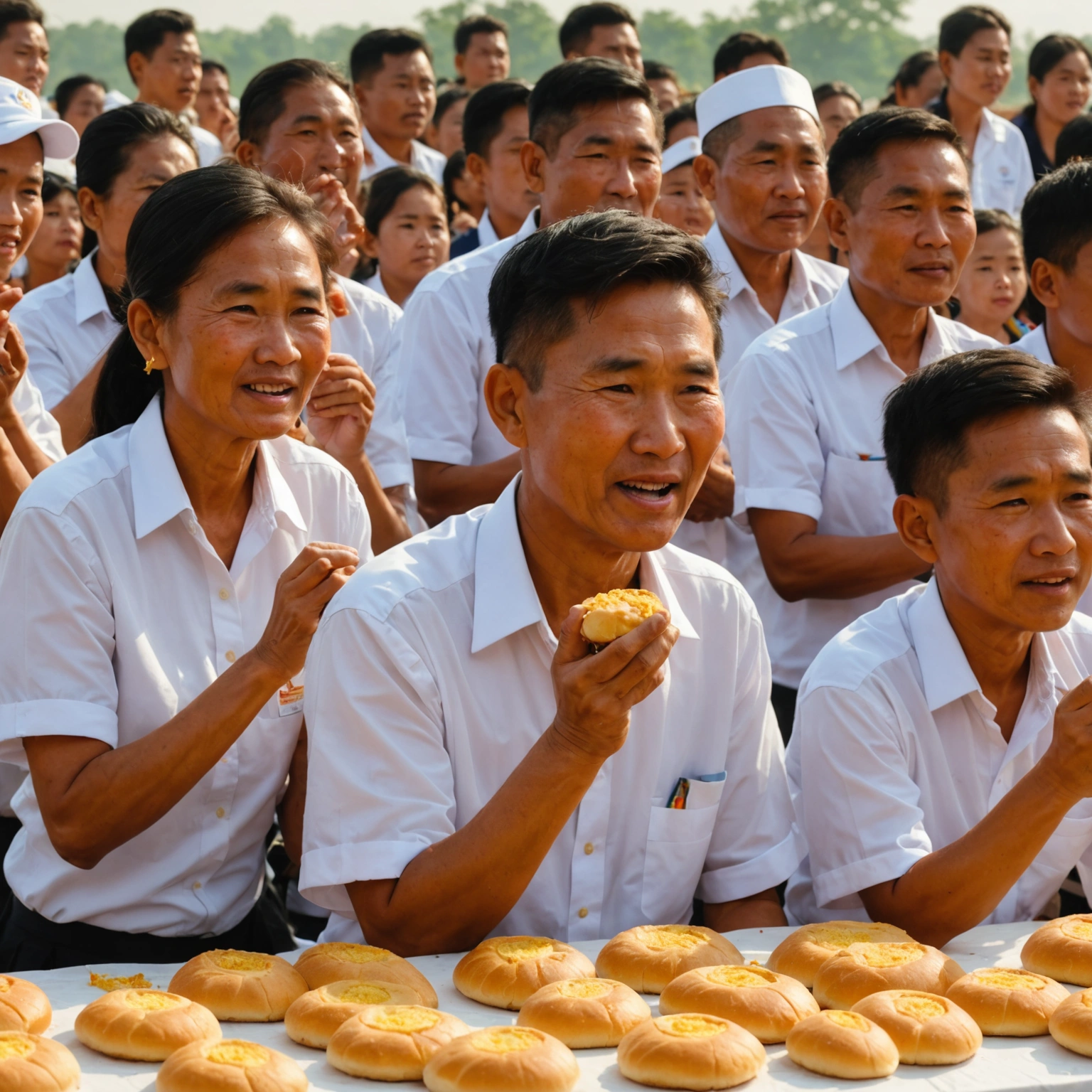 Naypyidaws Magical Bread Eating Contest: The Sun Bread and Hidden Talent