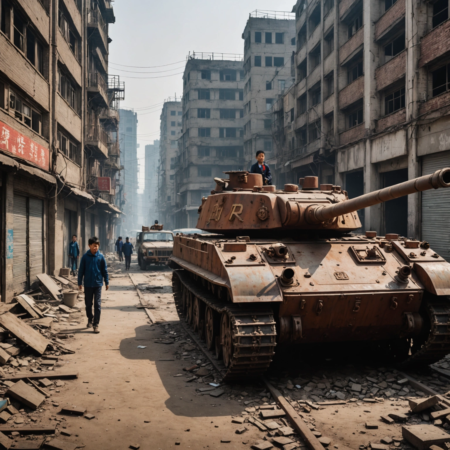 The Rusty Tank and the Vanished Children of Tianjins Alleyways
