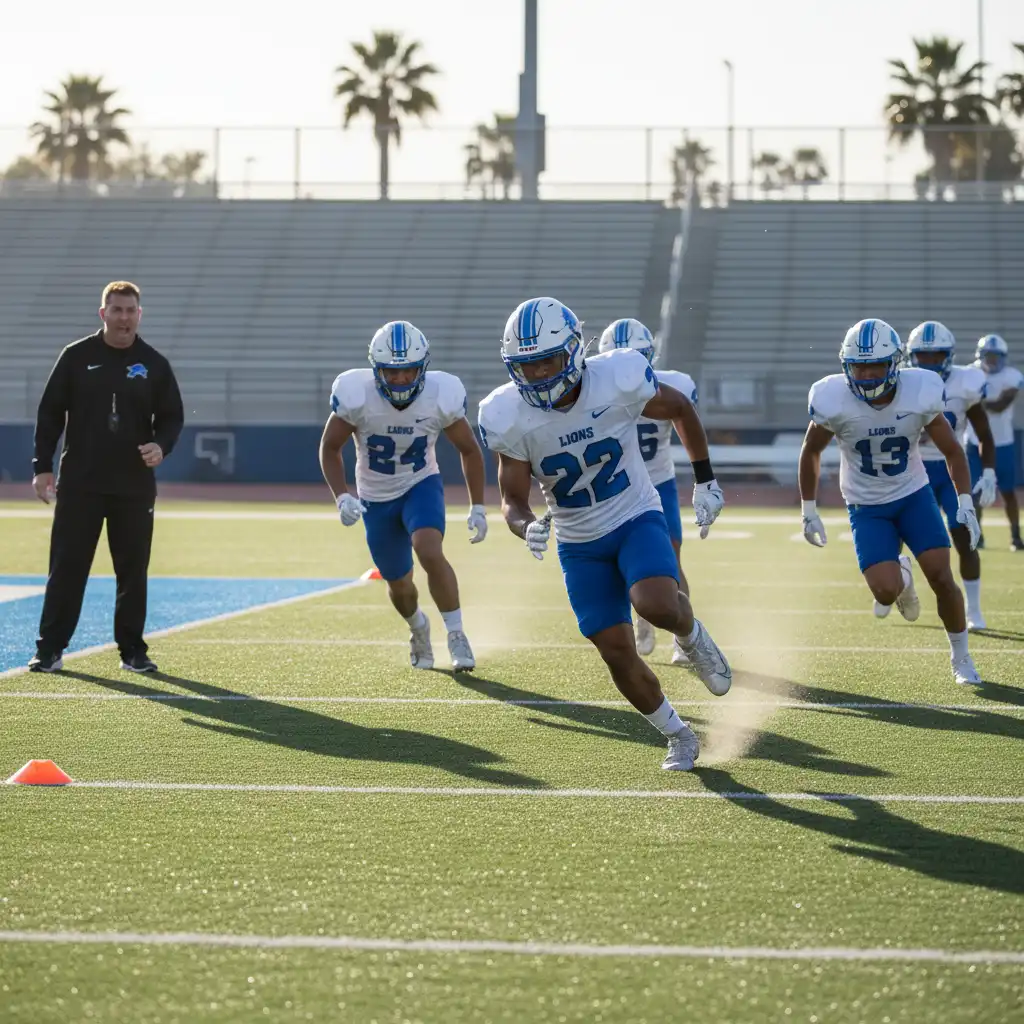 LA Lions ignite her fiery spirit with a shuttle run